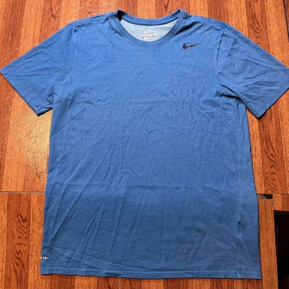 Nike Blue Dri-Fit Tech Retro Sportswear Running Train Shirt Medium
